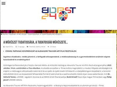 A művészet tudatossága, a tudatosság művészete