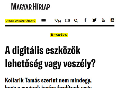 A digitális eszközök lehetőség vagy veszély?