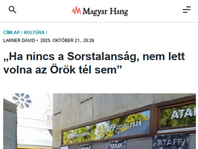 Ha nincs a Sorstalanság, nem lett volna az Örök tél sem